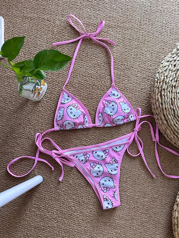 Kawaii Sanrio Hello Kitty Bikini Set - Browsglamour