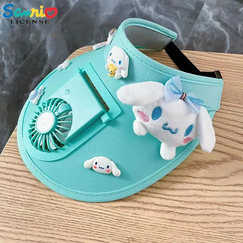 Kawaii Sanrio Kuromi Cinnamoroll Cute Sun Protection with Fan Out Browsglamour