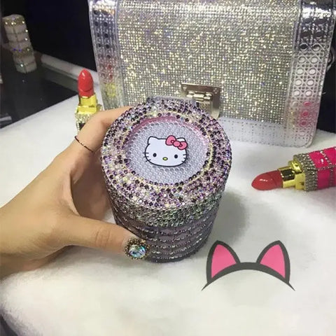 Kawaii Sanrios Hello Kitty Rhinestone Ashtray - Browsglamour