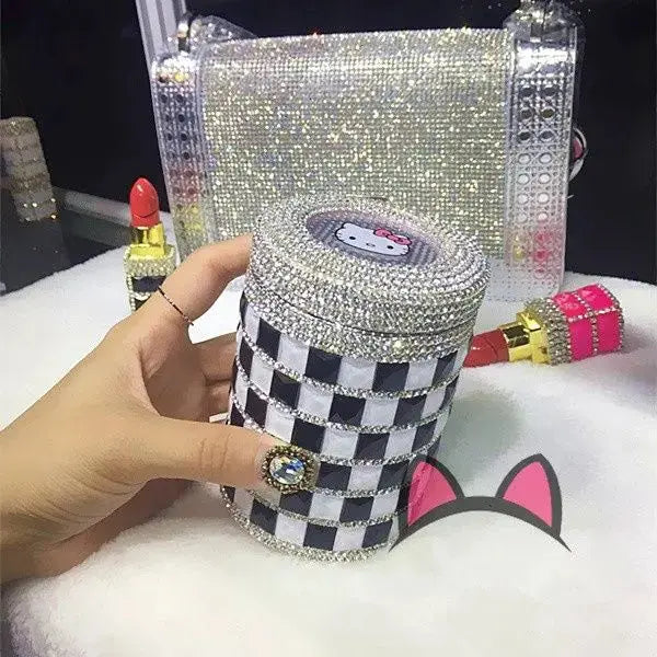 Kawaii Sanrios Hello Kitty Rhinestone Ashtray - Browsglamour