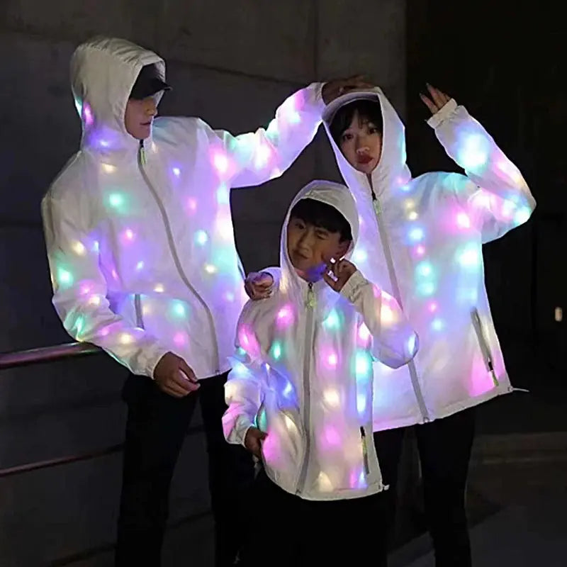 LED Glowing Light Up Jacket and Pants (Sold Separately) - Browsglamour