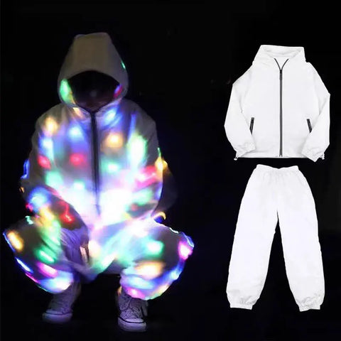 LED Glowing Light Up Jacket and Pants (Sold Separately) - Browsglamour