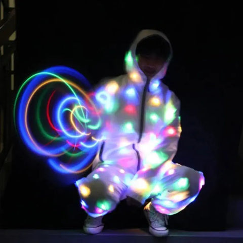 LED Glowing Light Up Jacket and Pants (Sold Separately) - Browsglamour