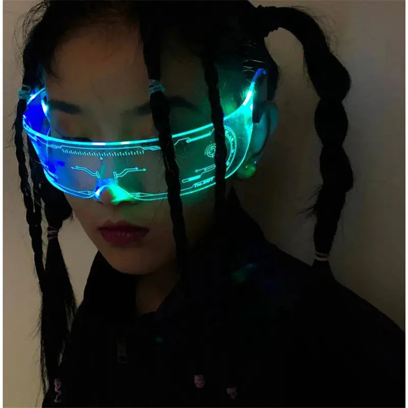 LED Luminous Futuristic Rave Sunglasses - Browsglamour