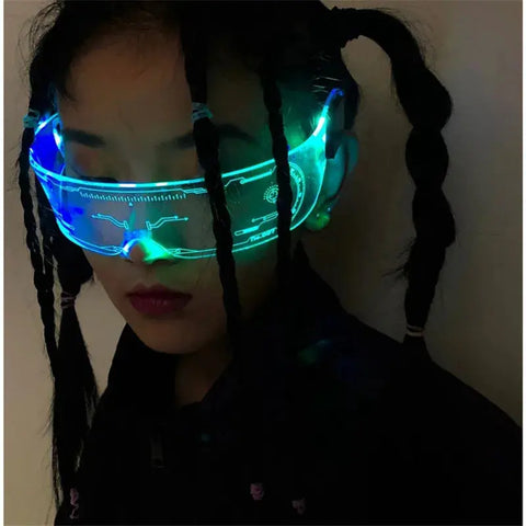 LED Luminous Futuristic Rave Sunglasses - Browsglamour