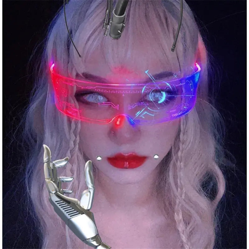 LED Luminous Futuristic Rave Sunglasses - Browsglamour