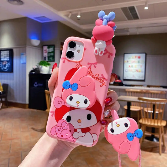 My Melody and Hello Kitty Case For iPhone 6 6s 7 8 X Xs Max XR 11 12 13 14 15 Pro SE Max - Browsglamour