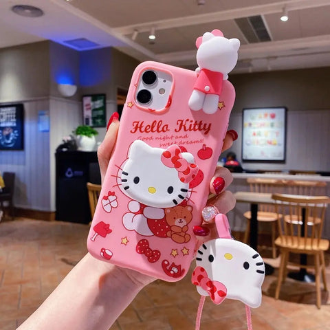 My Melody and Hello Kitty Case For iPhone 6 6s 7 8 X Xs Max XR 11 12 13 14 15 Pro SE Max - Browsglamour