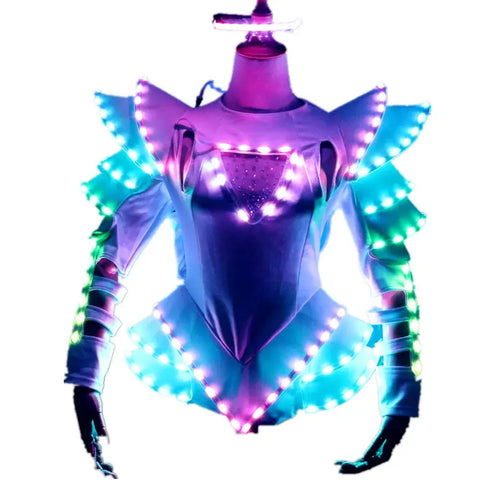 New Arrival Bride Light Up Luminous Clothes LED Costume Ballet Tutu Led Dresses For Dancing Skirts Wedding Party Browsglamour