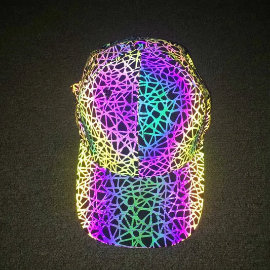 Reflective Rave Baseball Cap Browsglamour