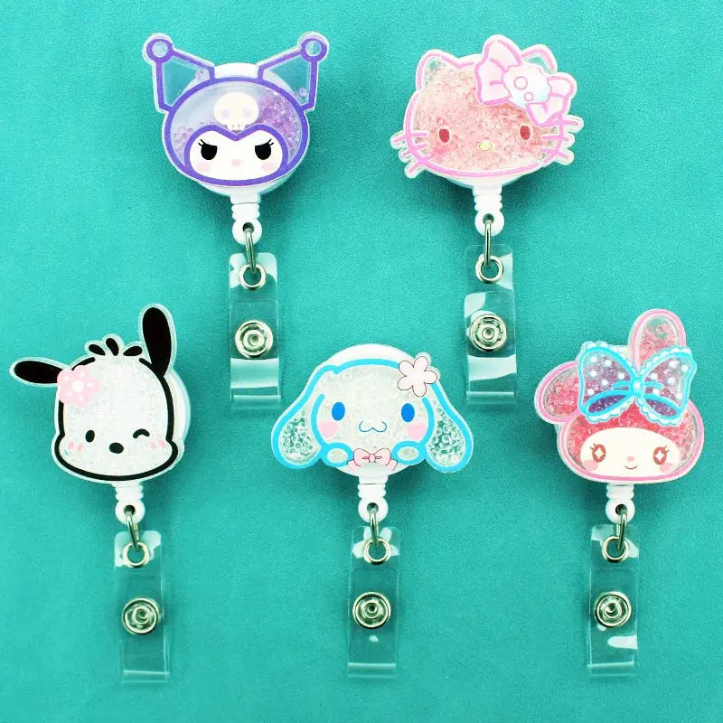 Sanrio Characters 360 Rotate Retractable Badge Reel - Browsglamour