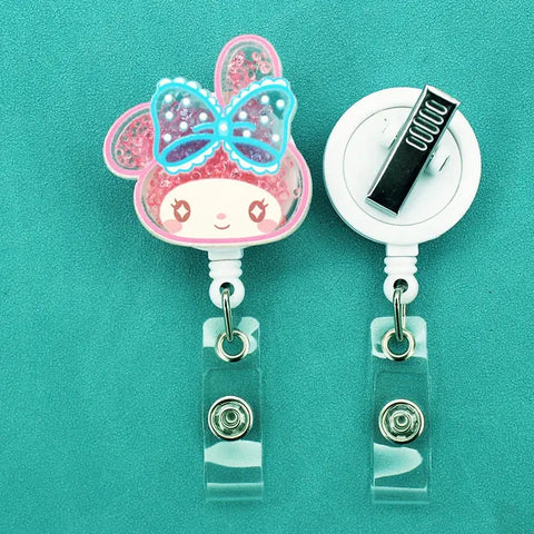 Sanrio Characters 360 Rotate Retractable Badge Reel - Browsglamour