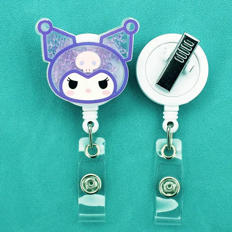 Sanrio Characters 360 Rotate Retractable Badge Reel - Browsglamour