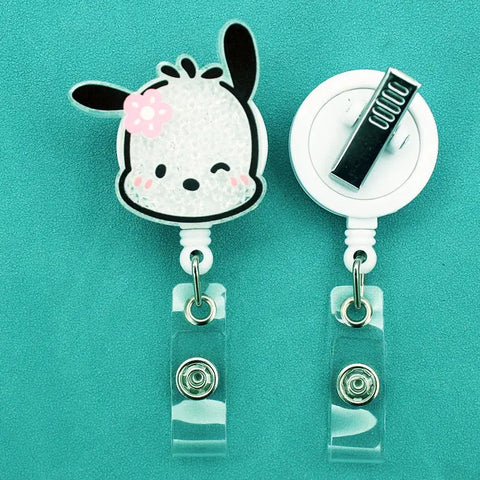 Sanrio Characters 360 Rotate Retractable Badge Reel - Browsglamour