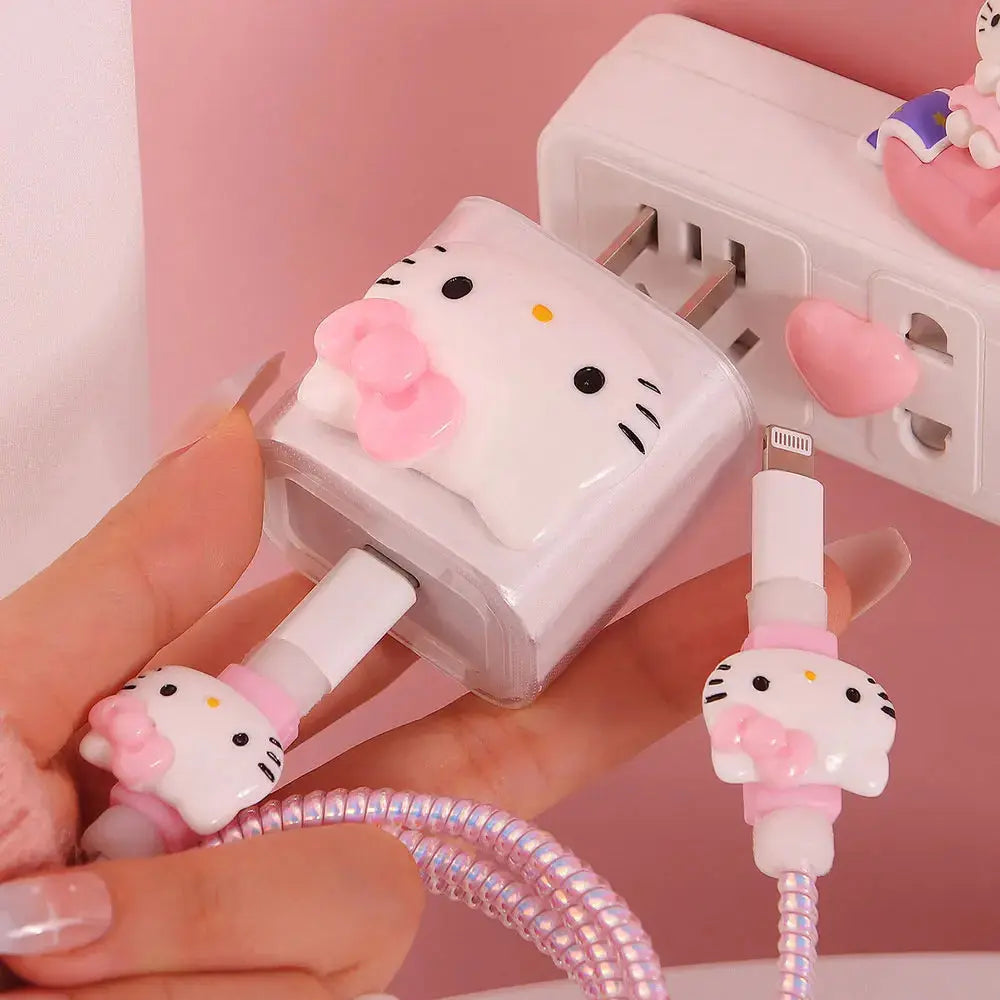 Sanrio Hello Kitty 20W iPhone Charger Cable Protective Sleeve - Browsglamour