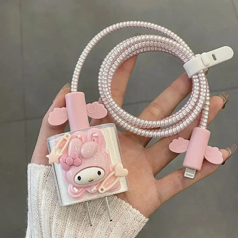 Sanrio Hello Kitty 20W iPhone Charger Cable Protective Sleeve - Browsglamour