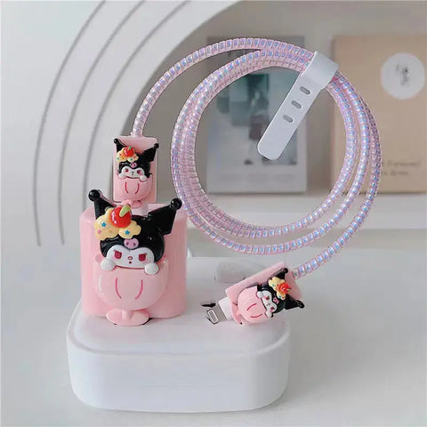 Sanrio Hello Kitty 20W iPhone Charger Cable Protective Sleeve - Browsglamour