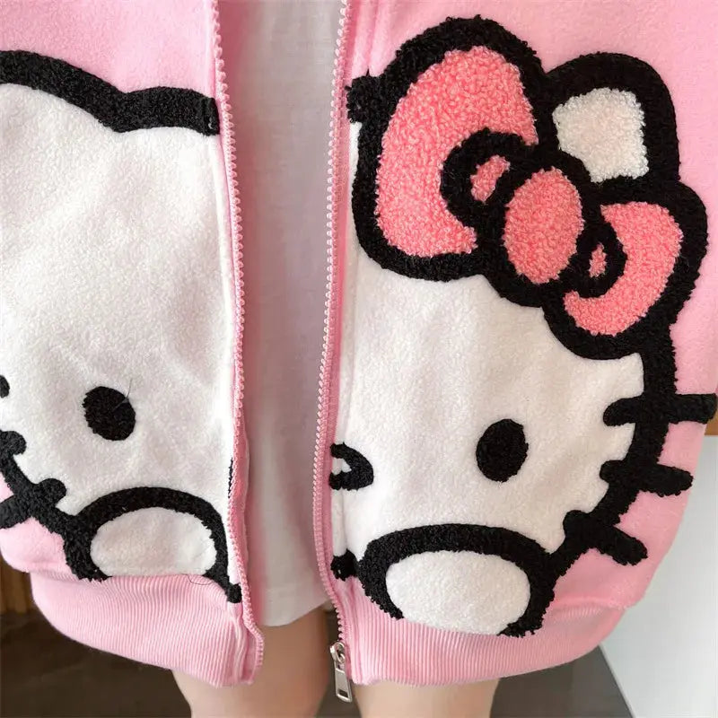 Sanrio Hello Kitty 3d Plush Hoodies - Browsglamour