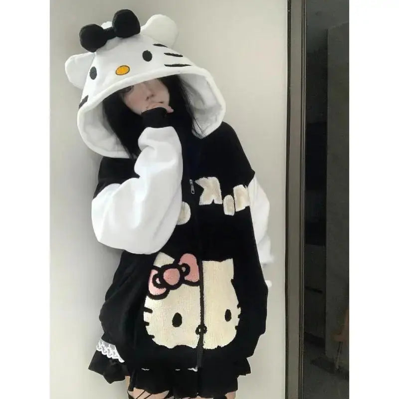 Sanrio Hello Kitty 3d Plush Hoodies - Browsglamour