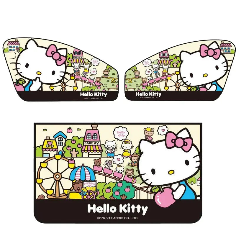 Sanrio Hello Kitty Car Side Sunshade Magnetic Curtain UV Protection Visor Covers - Browsglamour