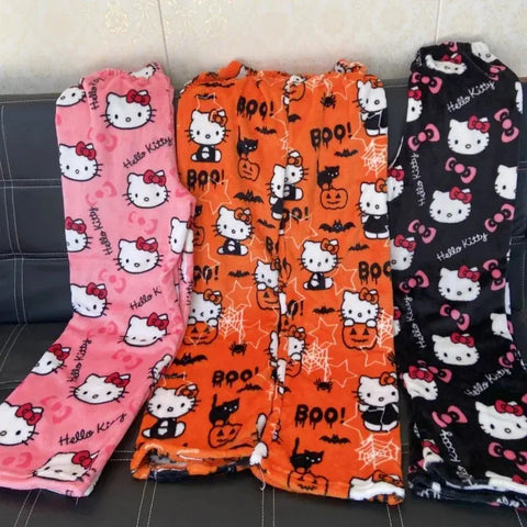 Sanrio Hello Kitty Flannel Pajamas - Browsglamour