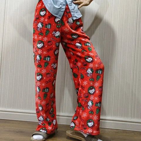 Sanrio Hello Kitty Flannel Pajamas - Browsglamour