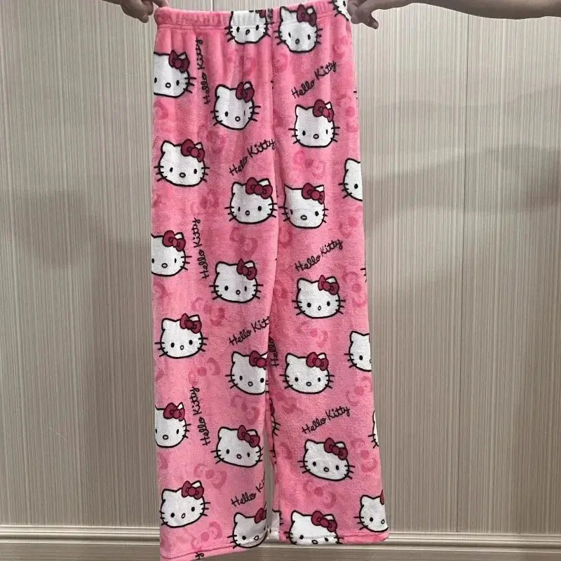 Sanrio Hello Kitty Flannel Pajamas - Browsglamour