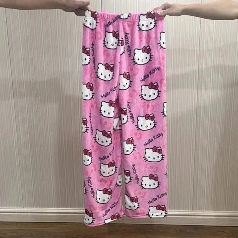 Sanrio Hello Kitty Flannel Pajamas - Browsglamour