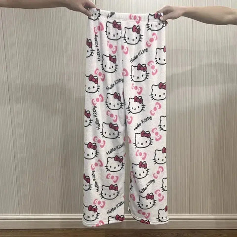 Sanrio Hello Kitty Flannel Pajamas - Browsglamour