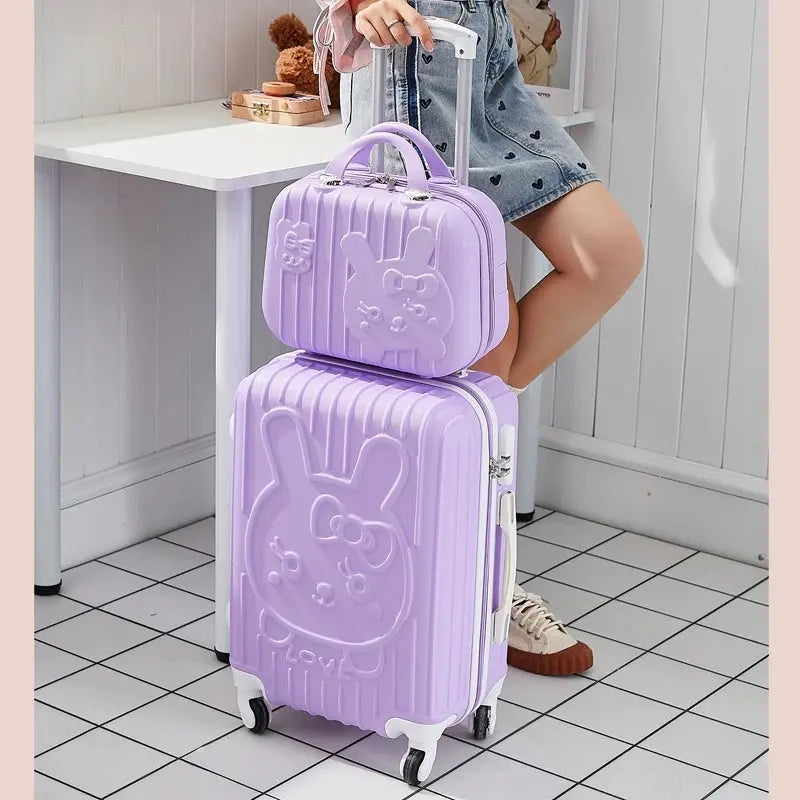 Sanrio Hello Kitty Luggage 20-Inch or 24 Inch Trolley Suitcases - Browsglamour