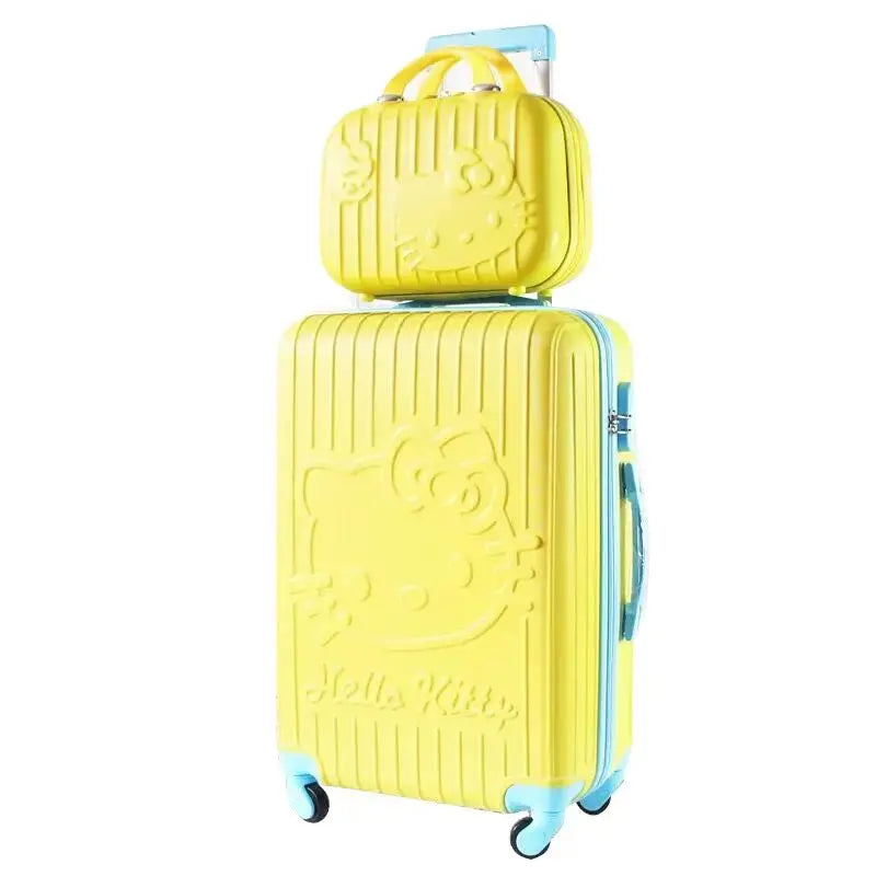 Sanrio Hello Kitty Luggage 20-Inch or 24 Inch Trolley Suitcases - Browsglamour