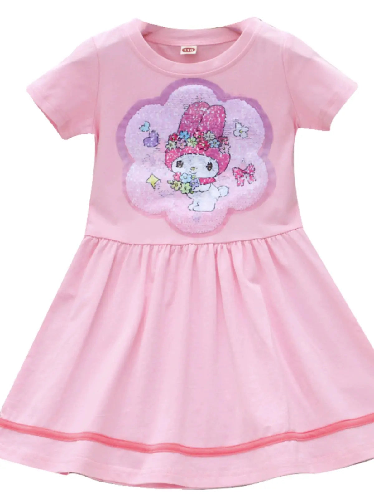 Sanrio and other Characters Short Sleeve Girl Pure Cotton Dress - Browsglamour