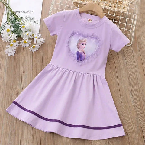 Sanrio and other Characters Short Sleeve Girl Pure Cotton Dress - Browsglamour