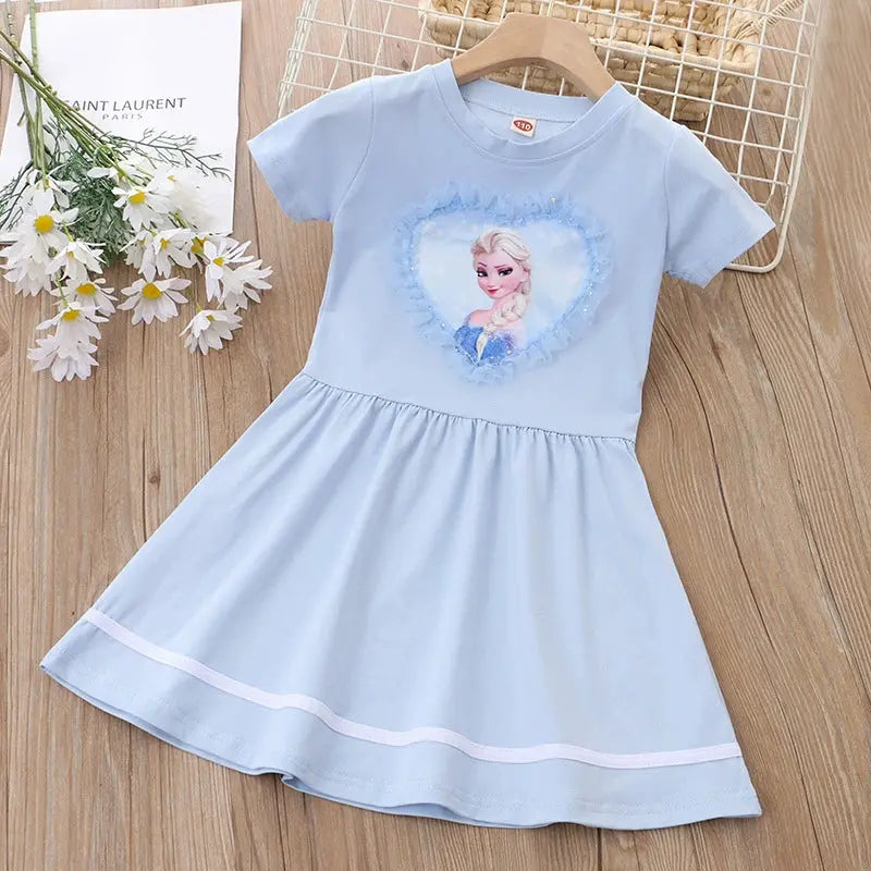 Sanrio and other Characters Short Sleeve Girl Pure Cotton Dress - Browsglamour