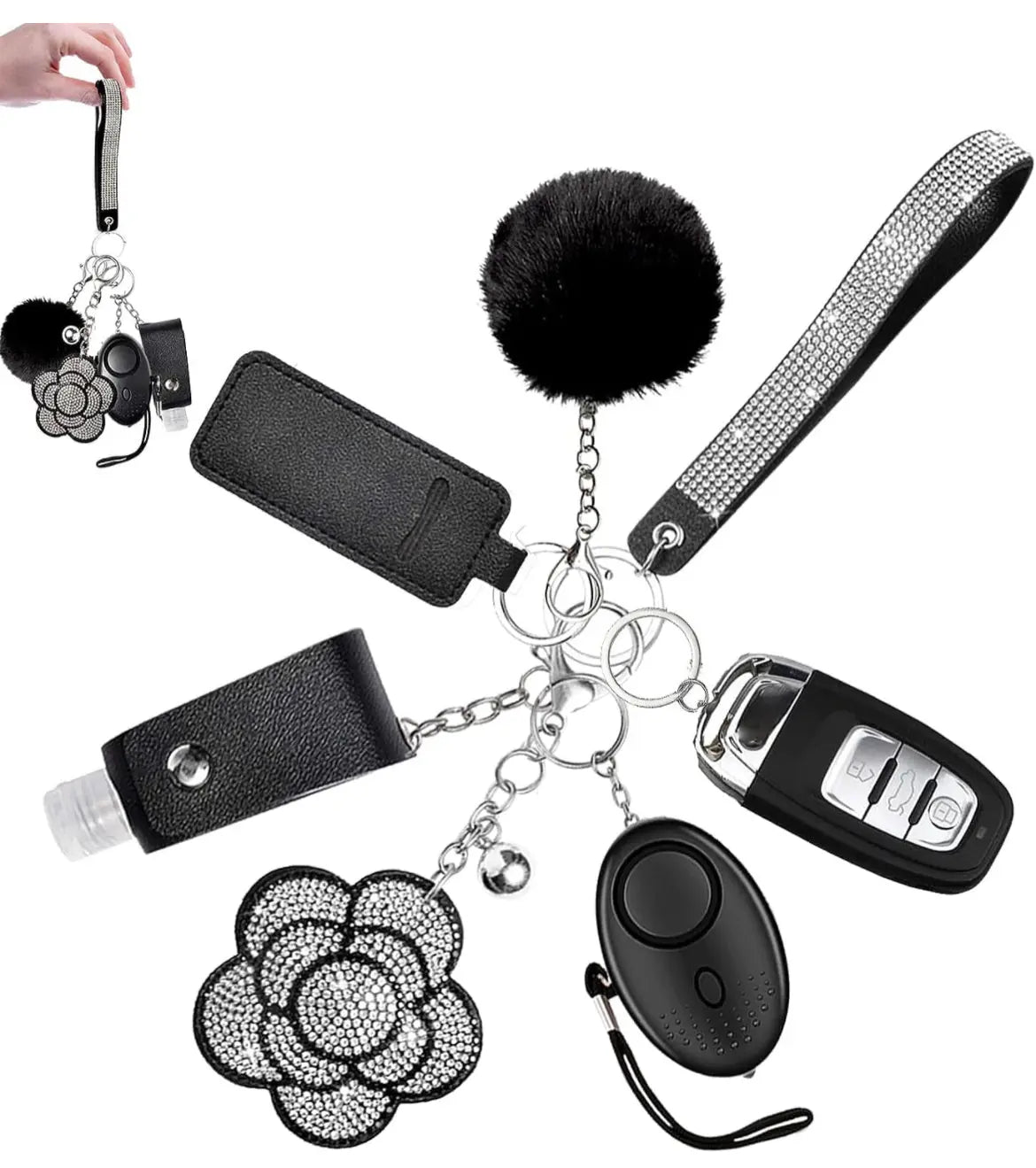 The Flower Bling Security Keychain - Browsglamour