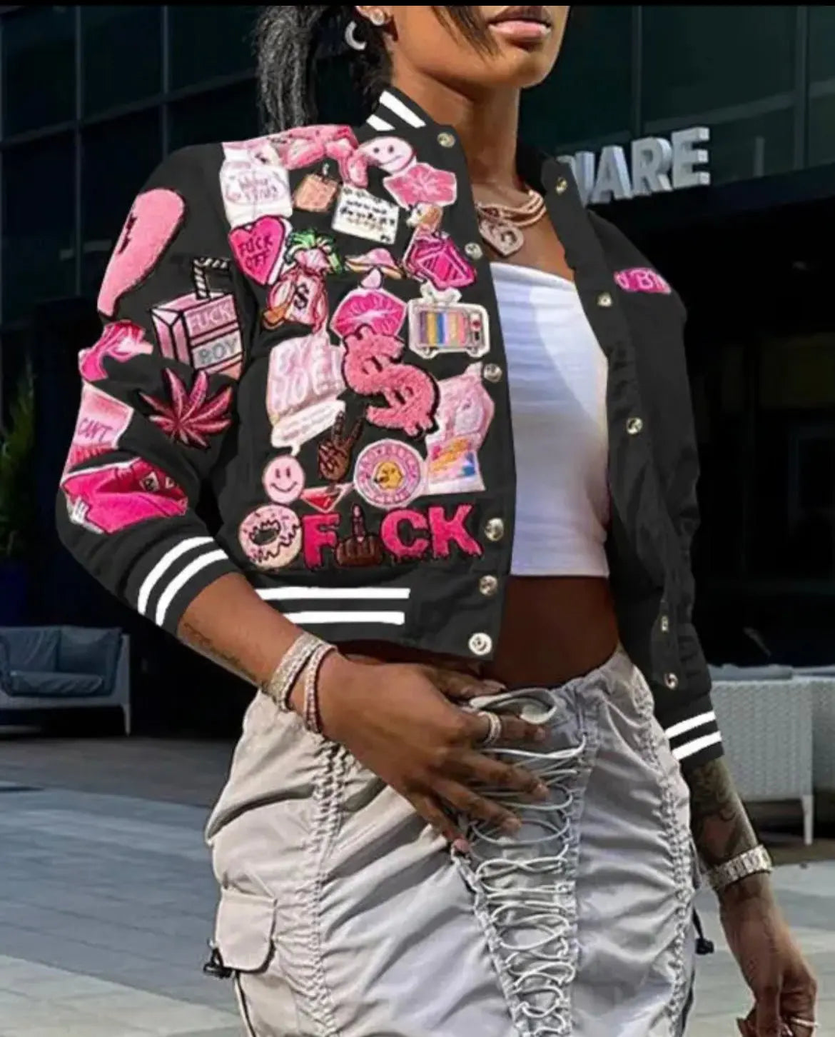 The “Inappropriate” Bomber Jacket - Browsglamour