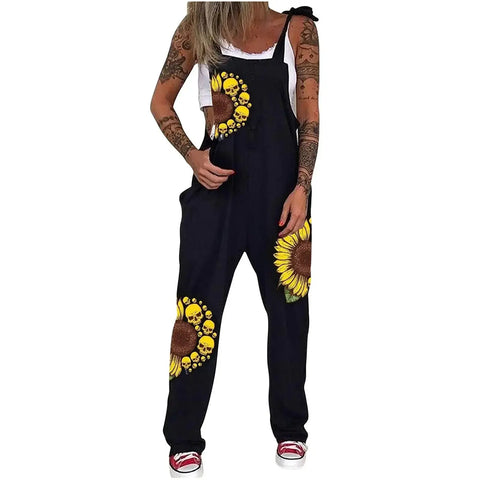 Women Skull Print, Misfits, and More Overall Jumpsuit Suspenders - Browsglamour