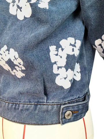 Floral Print Denim Jacket and/or Pants (Each Piece Sold Separately) - Browsglamour