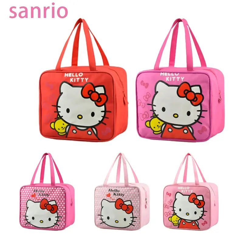 Sanrio Hello Kitty Insulated/waterproof Lunch Box Bag - Browsglamour