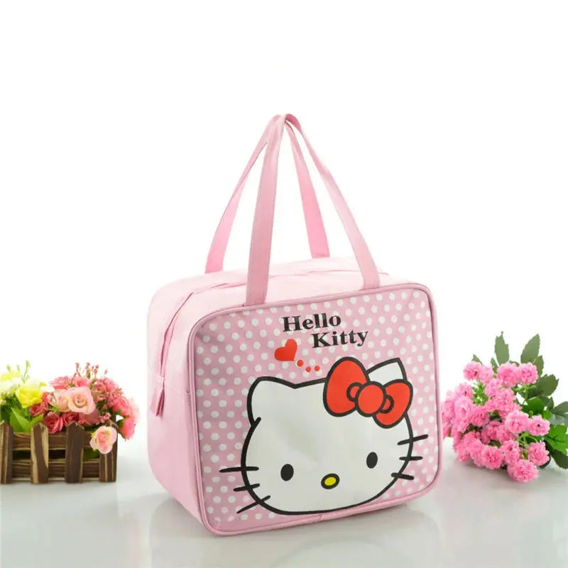 Sanrio Hello Kitty Insulated/waterproof Lunch Box Bag - Browsglamour